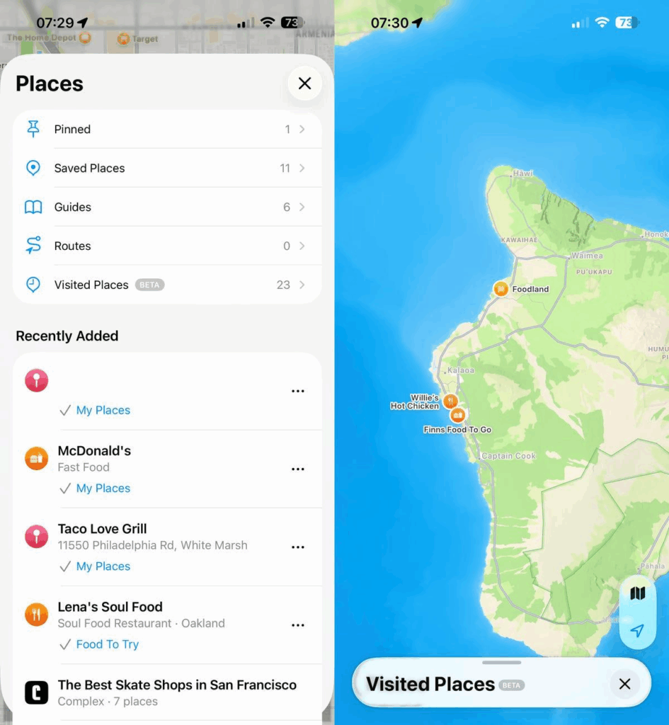View Your Location History in Maps