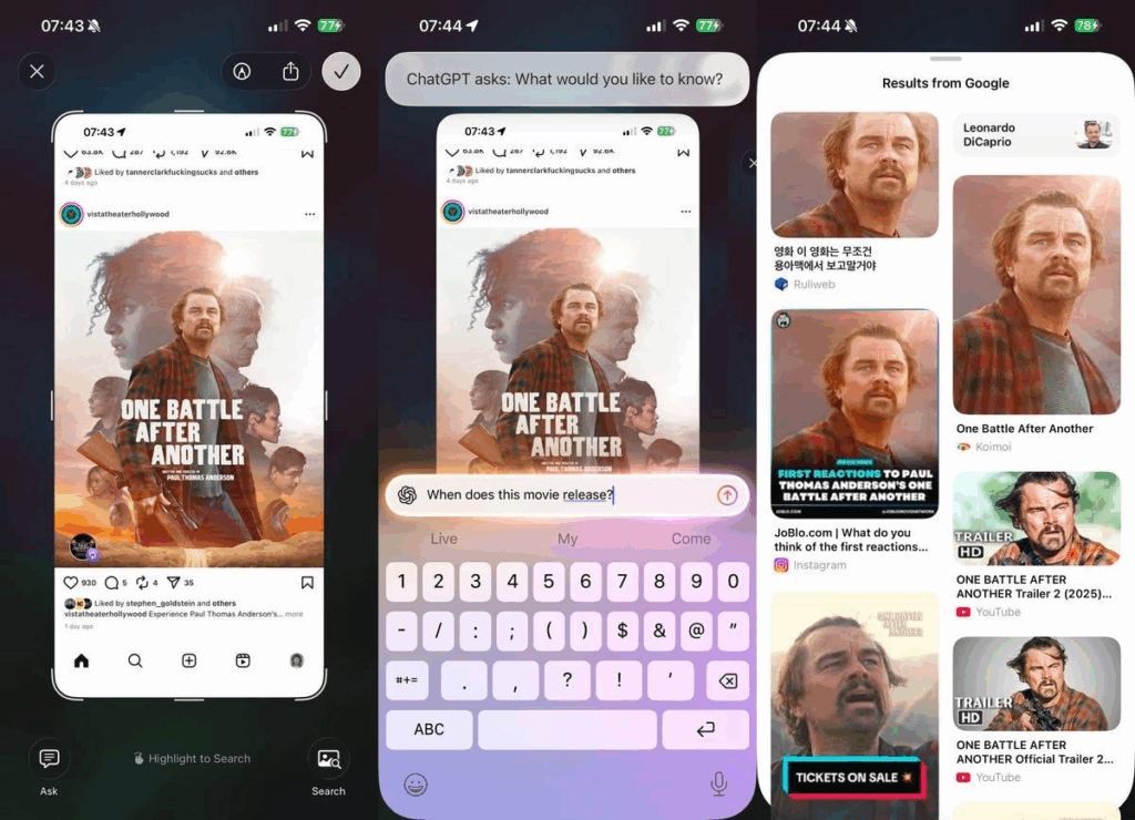 Intelligent Screenshot Search With iOS 26